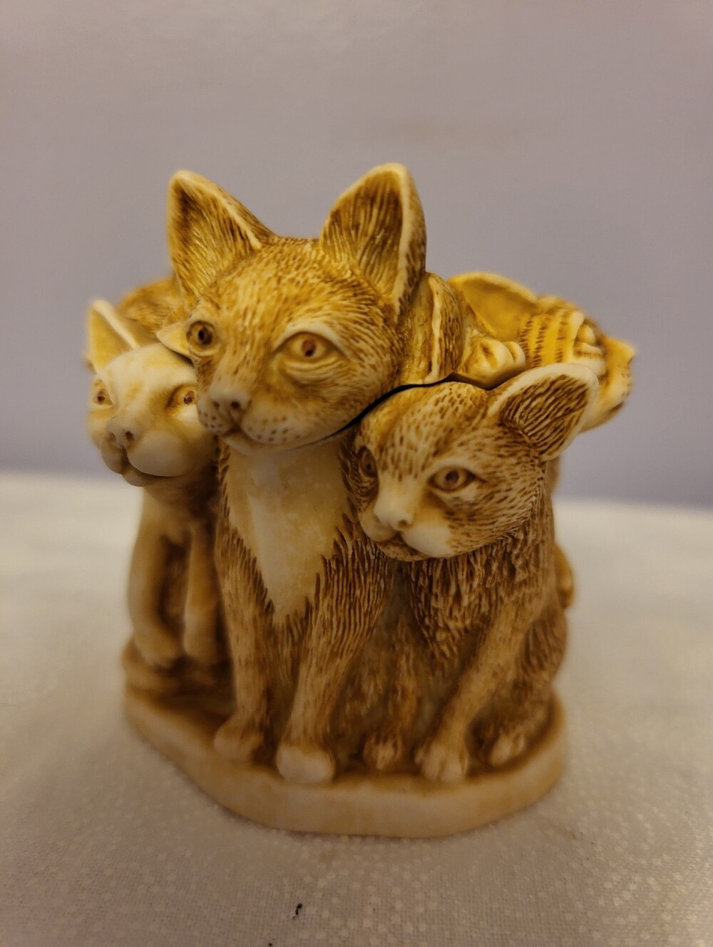 Harmony Kingdom 2.25 Inch 4 Cats Trinlet Holder Figurine